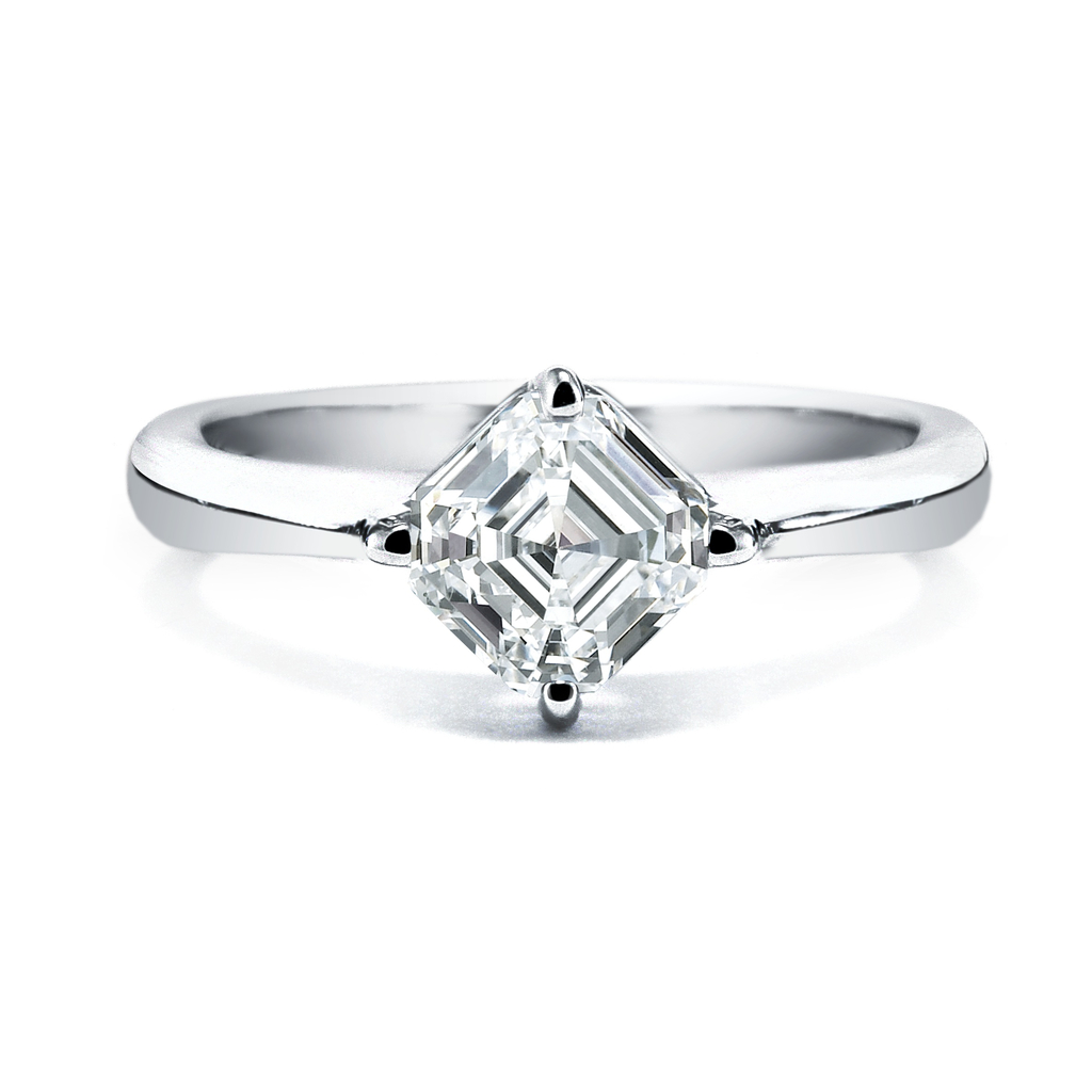 Royal Asscher Engagement Rings, simple and classic